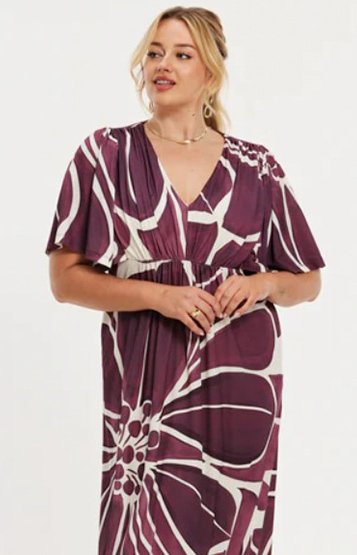 Beige Plus Size London Dresses