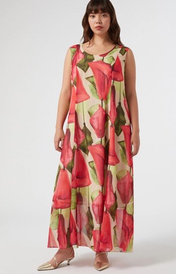 Beige Plus Size London Dresses