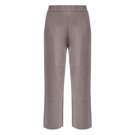 PIAZZA DELLA SCALA CROPPED KNITTED TROUSERS TAUPE  - Plus Size Collection