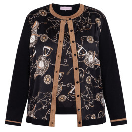 Piero Moretti Equestrian Print Twinset - Plus Size Collection