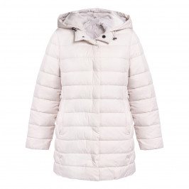 ELENA MIRO SHORT MID-LENGTH PUFFER CHALK  - Plus Size Collection