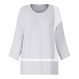 PIAZZA DELLA SCALA SWEATER IN SILVER - Plus Size Collection