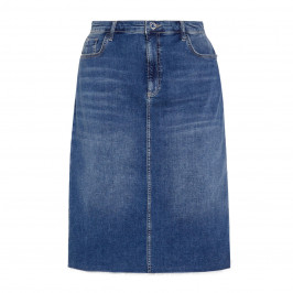 ELENA MIRO STRETCH DENIM SKIRT - Plus Size Collection