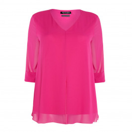 VERPASS GEORGETTE TUNIC PINK - Plus Size Collection