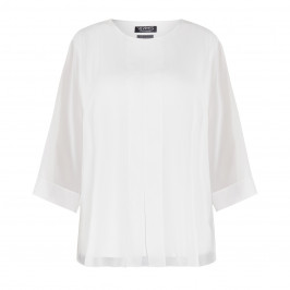 VERPASS CHIFFON TUNIC WHITE - Plus Size Collection