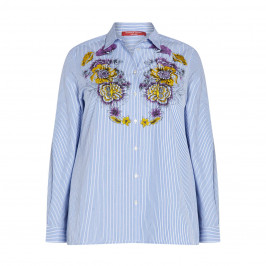 MARINA RINALDI PRINTED COTTON SHIRT - Plus Size Collection