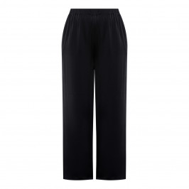 MARINA RINALDI SILK BLEND TROUSER DARK NAVY - Plus Size Collection