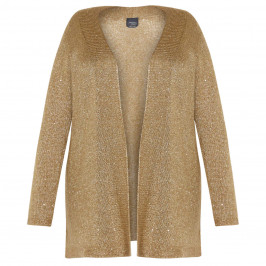PERSONA BY MARINA RINALDI MOHAIR CARDIGAN GOLD - Plus Size Collection