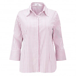 KARIN MAGENTA STRIPES SHIRT - Plus Size Collection