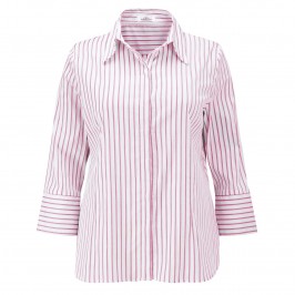 KARIN MAGENTA STRIPES SHIRT - Plus Size Collection