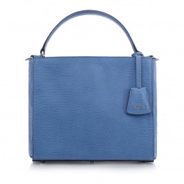 ABRO SKY BLUE LEATHER BAG with shoulder strap - Plus Size Collection