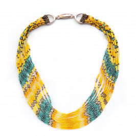 VANITY jade AND YELLOW MULTISTRAND NECKLACE - Plus Size Collection