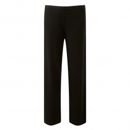 BEIGE BLACK FLUID JERSEY TROUSERS - Plus Size Collection