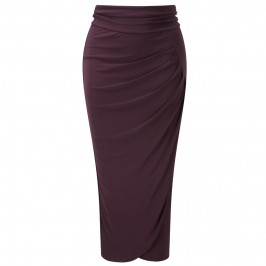 YOEK DRAPED JERSEY SKIRT - Plus Size Collection