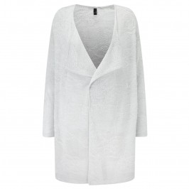 Yoek Long waterfall fine knit Cardigan - Plus Size Collection