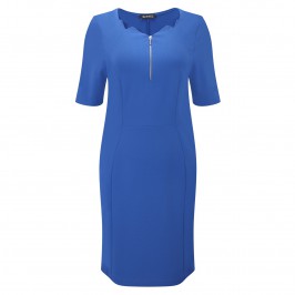 VERPASS COBALT BLUE TAILORED DRESS - Plus Size Collection