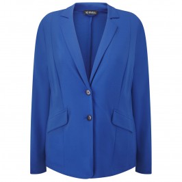 VERPASS soft cobalt blue tailored JACKET - Plus Size Collection