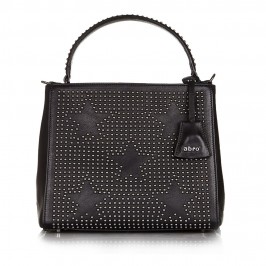 ABRO leather handbag with star shaped studs - Plus Size Collection