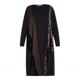ALEMBIKA PANEL DRESS BROWN - Plus Size Collection