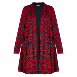 ALEMBIKA SPOT PRINT LONG JACKET - Plus Size Collection