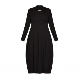 Alembika V-Neck Jersey Dress Black - Plus Size Collection