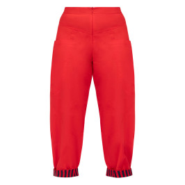 Alembika Cropped Trousers Red  - Plus Size Collection