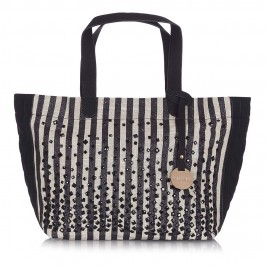 ALEX MAX embellished striped beach BAG - Plus Size Collection