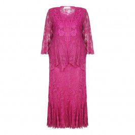 Ann Balon Fuchsia Lace Three Piece Outfit