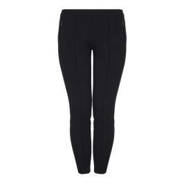 APRICO black front seam LEGGINGS - Plus Size Collection