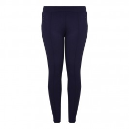 Aprico Front Seam Navy Legging - Plus Size Collection