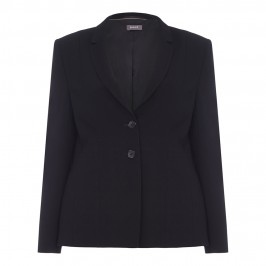 BASLER BLACK BLAZER WITH PLEAT BACK DETAIL - Plus Size Collection