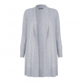 BASLER LONG pure cashmere grey CARDIGAN - Plus Size Collection