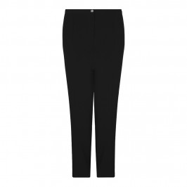 BASLER BLACK STRAIGHT LEG SUITING TROUSERS - Plus Size Collection