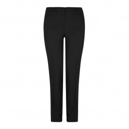 Basler black pure wool suiting trousers - Plus Size Collection