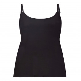 BEIGE BLACK SPAGHETTI STRAP CAMISOLE - Plus Size Collection