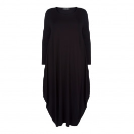 BEIGE LABEL BLACK LAGENLOOK DRESS - Plus Size Collection