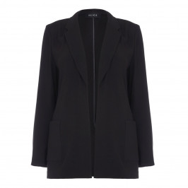 BEIGE label black crepe cady JACKET - Plus Size Collection