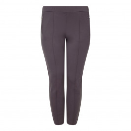 BEIGE DARK GREY JERSEY LEGGING - Plus Size Collection