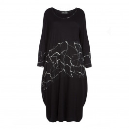 BEIGE LABEL LAGENLOOK DRESS WITH PRINT PANEL - Plus Size Collection