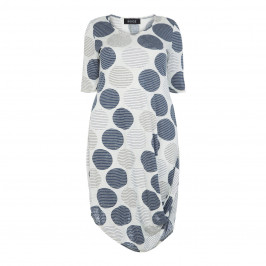 BEIGE LABEL CIRCLE PRINT DRESS - Plus Size Collection