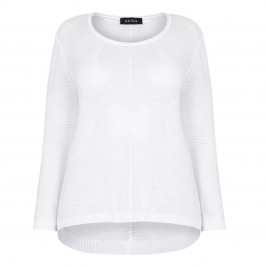 Beige label white Knitted Tunic - Plus Size Collection