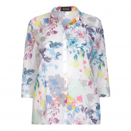 BEIGE label floral print cotton voile SHIRT - Plus Size Collection