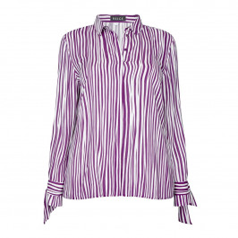 BEIGE Label long STRIPE SHIRT - Plus Size Collection