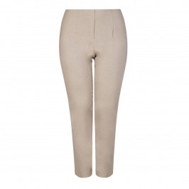 BEIGE PULL ON TECHNOSTRETCH TROUSER CAMEL - Plus Size Collection