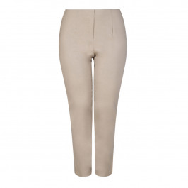 BEIGE PULL ON TECHNOSTRETCH TROUSER CAMEL - Plus Size Collection