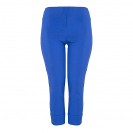 BEIGE LABEL TECHNOSTRETCH TROUSER TURN UP COBALT - Plus Size Collection