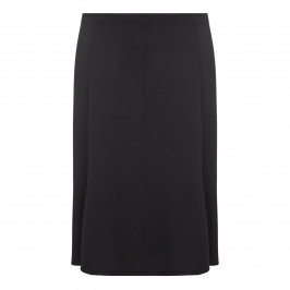 BEIGE label black fluid jersey gently flared SKIRT - Plus Size Collection