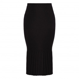 MARINA RINALDI PURE WOOL SKIRT BLACK