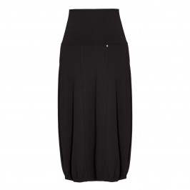 BEIGE PUNTO MILANO SKIRT BLACK - Plus Size Collection