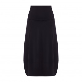 BEIGE STRETCH JERSEY TULIP SKIRT BLACK - Plus Size Collection